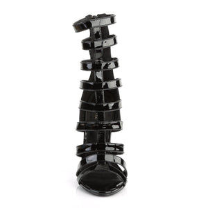 SEXY-52 Pleaser Shoes 5" Heel Black Patent Fetish Footwear