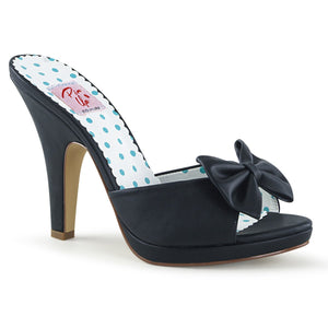 SIREN-03 Pin Up Couture Glamour 4" Heel Black Platform Shoes