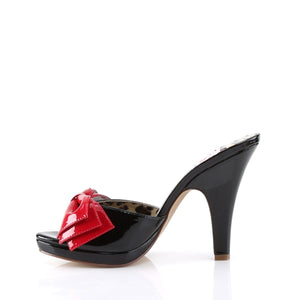 SIREN-06 Pin Up 4 Inch Heel Black and Red Platforms Shoes