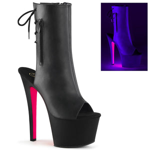 SKY-1018TT Pleaser 7 Inch Heel Black Pole Dancing Platforms