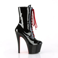 Load image into Gallery viewer, SKY-1020TT 7&quot; Black Patent Red Chrome Pole Dancer Platforms