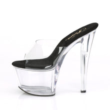 Load image into Gallery viewer, SKY-301 7&quot; Heel Clear and Black Pole Dancing Platforms