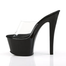 Load image into Gallery viewer, SKY-301 7&quot; Heel Clear and Black Pole Dancing Platforms