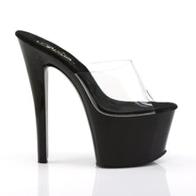 Load image into Gallery viewer, SKY-301 7&quot; Heel Clear and Black Pole Dancing Platforms