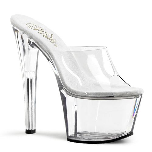 SKY-301 Pleaser 7 Inch Heel Clear Pole Dancing Platforms