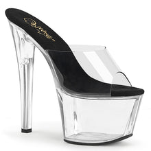 Load image into Gallery viewer, SKY-301 7&quot; Heel Clear and Black Pole Dancing Platforms