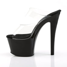 Load image into Gallery viewer, SKY-302 7&quot; Heel Clear and Black Pole Dancing Platforms