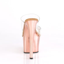 Load image into Gallery viewer, SKY-302 7&quot; Clear and Rose Gold Chrome Pole Dancer Platforms