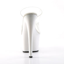 Load image into Gallery viewer, SKY-302 7&quot; Heel Clear and White Pole Dancing Platforms