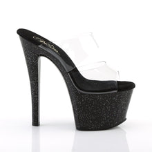 Load image into Gallery viewer, SKY-302MG 7 Inch Heel Clear and Black Pole Dancing Platforms