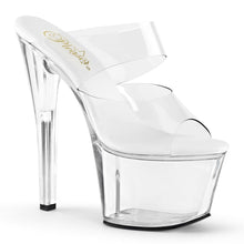 Load image into Gallery viewer, SKY-302VL Pleaser 7 Inch Heel Clear Pole Dancing Platforms