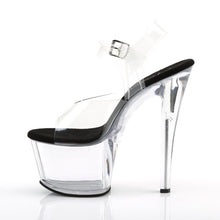 Load image into Gallery viewer, SKY-308 7&quot; Heel Clear and Black Pole Dancing Platforms