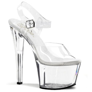 SKY-308 Pleaser 7 Inch Heel Clear Pole Dancing Platforms