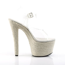 Load image into Gallery viewer, SKY-308ESP 7&quot; Heel Clear and Beige Pole Dancing Platforms