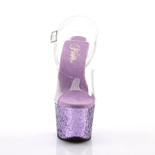 Load image into Gallery viewer, SKY-308LG 7 Inch Heel ClearLavender Glitter Strippers Shoes