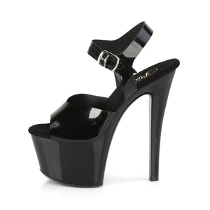 SKY-308N Pleaser 7 Inch Heel Black Pole Dancing Platforms