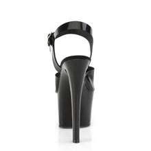 Load image into Gallery viewer, SKY-308N Pleaser 7 Inch Heel Black Pole Dancing Platforms