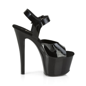 SKY-308N Pleaser 7 Inch Heel Black Pole Dancing Platforms