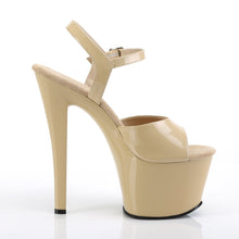 Load image into Gallery viewer, SKY-309 Pleaser 7&quot; Heel Cream Patent Pole Dancing Platforms