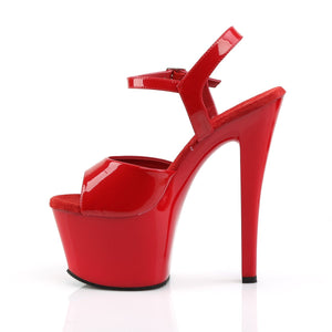 SKY-309 Pleaser 7 Inch Heel Red Pole Dancing Platforms