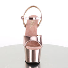 Load image into Gallery viewer, SKY-309 Pleaser 7 Inch Heel Rose Gold Pole Dancing Platforms