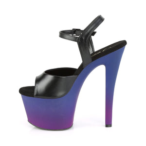 SKY-309BP Pleaser 7 Inch Heel Black Pole Dancing Platforms