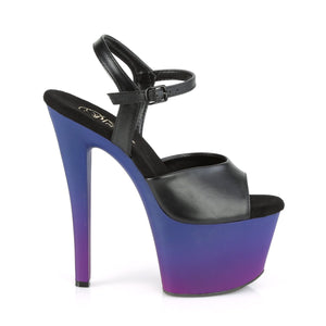 SKY-309BP Pleaser 7 Inch Heel Black Pole Dancing Platforms