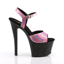 Load image into Gallery viewer, SKY-309HG 7&quot; Heel Pink Hologram Pole Dancing Platforms