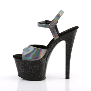 SKY-309HG Pleaser 7 Inch Heel Pewter Pole Dancing Platforms