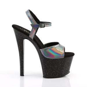 SKY-309HG Pleaser 7 Inch Heel Pewter Pole Dancing Platforms