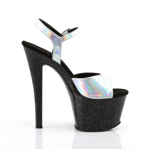 SKY-309HG 7 Inch Heel Silver Hologram Pole Dancing Platforms