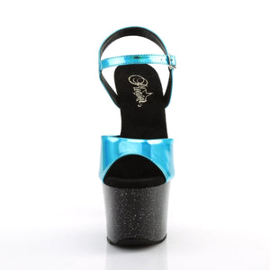 SKY-309HG 7" Heel Turquoise Hologram Pole Dancing Platforms