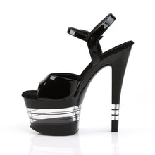 Load image into Gallery viewer, SKY-309LN Pleaser 7&quot; Heel Black Patent Pole Dancing Platform