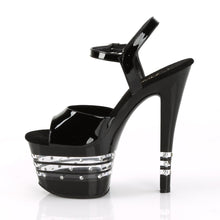 Load image into Gallery viewer, SKY-309LNRS 7&quot; Heel Black Patent Pole Dancing Platforms