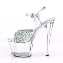 Load image into Gallery viewer, SKY-309RS 7 Inch Heel Silver Hologram Pole Dancing Platforms