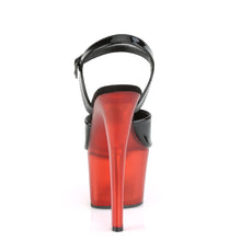 Load image into Gallery viewer, SKY-309T 7 Inch Heel Black Frosted Red Pole Dancer Platforms