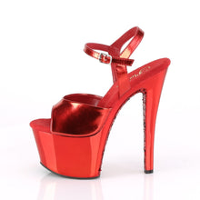 Load image into Gallery viewer, SKY-309TTG Pleaser 7 Inch Heel Red Pole Dancing Platforms