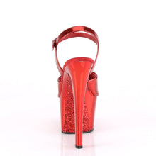 Load image into Gallery viewer, SKY-309TTG Pleaser 7 Inch Heel Red Pole Dancing Platforms