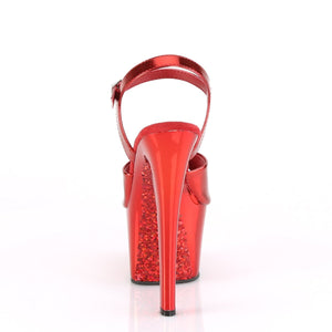 SKY-309TTG Pleaser 7 Inch Heel Red Pole Dancing Platforms