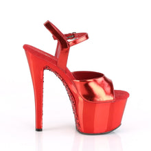 Load image into Gallery viewer, SKY-309TTG Pleaser 7 Inch Heel Red Pole Dancing Platforms