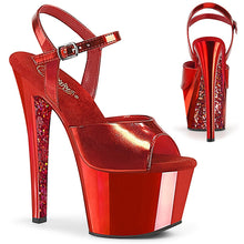 Load image into Gallery viewer, SKY-309TTG Pleaser 7 Inch Heel Red Pole Dancing Platforms