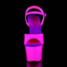 Load image into Gallery viewer, SKY-309UV 7&quot; Heel Neon Hot Pink Pole Dancing Platforms