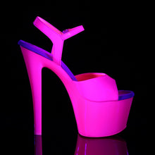 Load image into Gallery viewer, SKY-309UV 7&quot; Heel Neon Hot Pink Pole Dancing Platforms