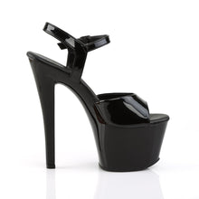 Load image into Gallery viewer, SKY-309VL Pleaser 7&quot; Heel Black Patent Pole Dancing Platform