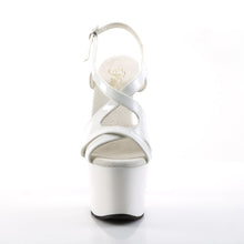 Load image into Gallery viewer, SKY-330 Pleaser 7&quot; Heel White Patent Pole Dancing Platforms