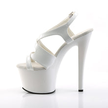 Load image into Gallery viewer, SKY-330 Pleaser 7&quot; Heel White Patent Pole Dancing Platforms