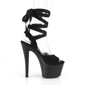 SKY-334 Pleaser 7 Inch Heel Black Pole Dancing Platforms