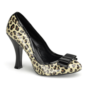 SMITTEN-01 Sexy 4" Heel Tan (Cheetah Print) Fetish Footwear