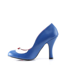 Load image into Gallery viewer, SMITTEN-05 Pin Up 4 Inch Heel Navy Blue Fetish Footwear