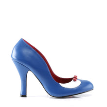 Load image into Gallery viewer, SMITTEN-05 Pin Up 4 Inch Heel Navy Blue Fetish Footwear